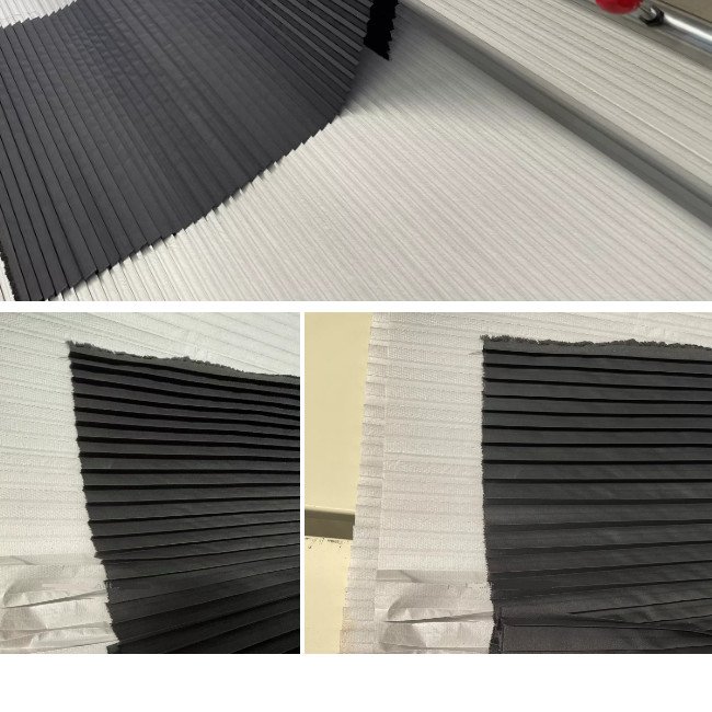 Textile Pleat Paper Fabric 40gsm Curtain Shade Computer Controlled Garment